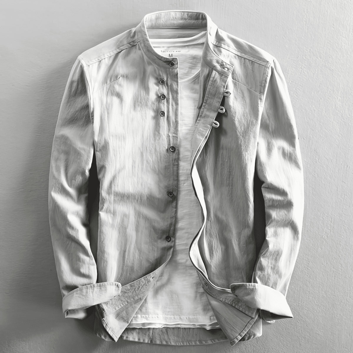 Lively® Chemise Gris / S Chemise style japonais | Lively™
